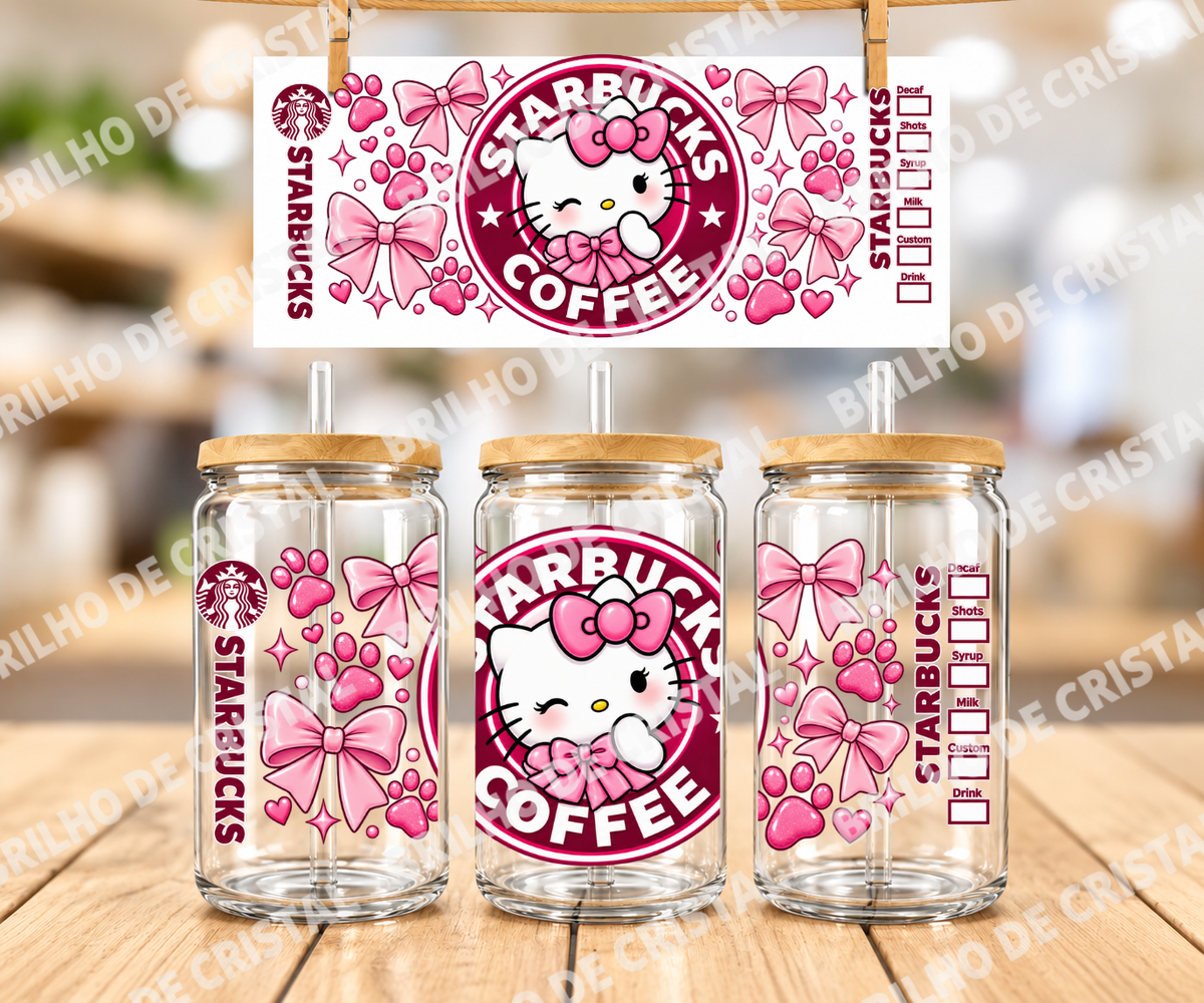Arte Digital Hello Kitty Coffee